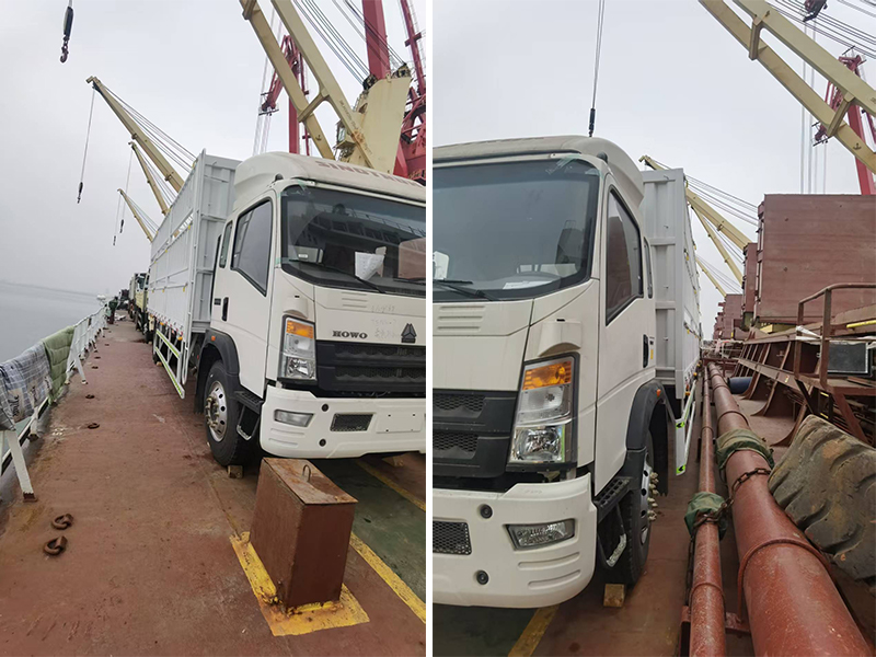 Cargo trucks shipped from Lianyungang in February 2026